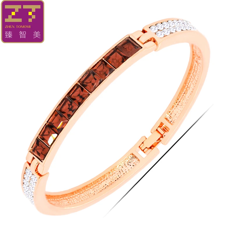 Zhen Tomomi Chic Geometric Crystal Sweet Unique Artful Personality Elegant Dignified Lady Style Fashion Women Bracelets Bangles | Украшения