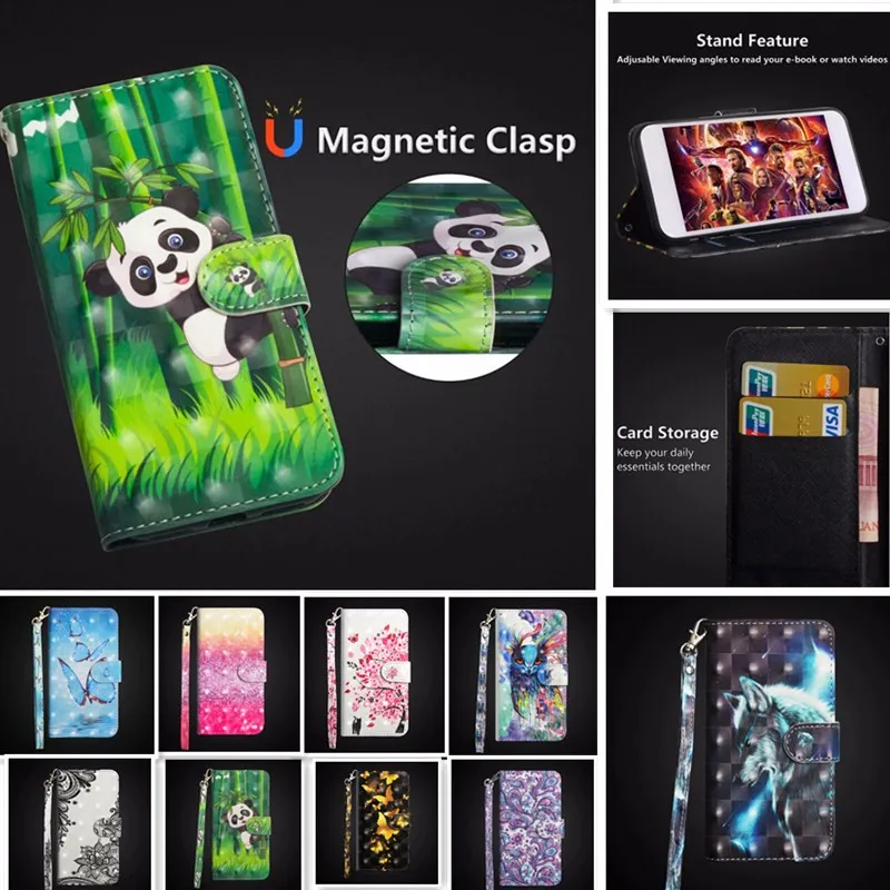 Для ZTE Z MAX Pro Z988 чехол 3D bearcat PU кожаный бумажник для телефона Zmax Z981 ZHONGXING Z981Cover |