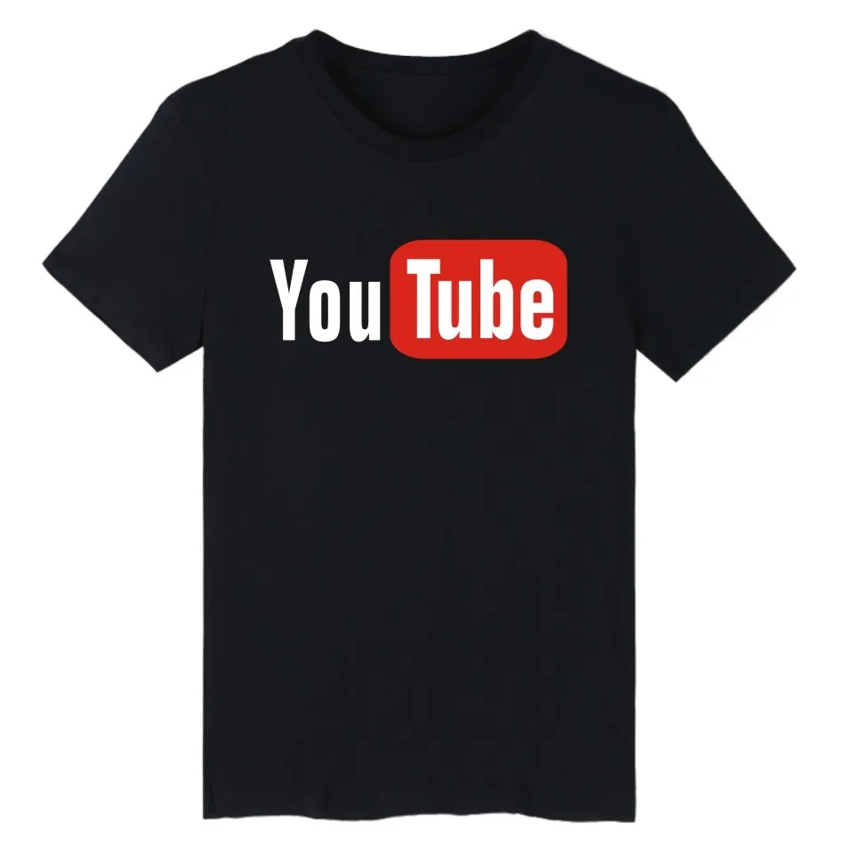 Youtube Printed T-shirt Men Women Harajuku You Tube Men T Shirt Luxury Brand Tee Shirt Short Sleeve Tshirt Tops 4XL Clothes