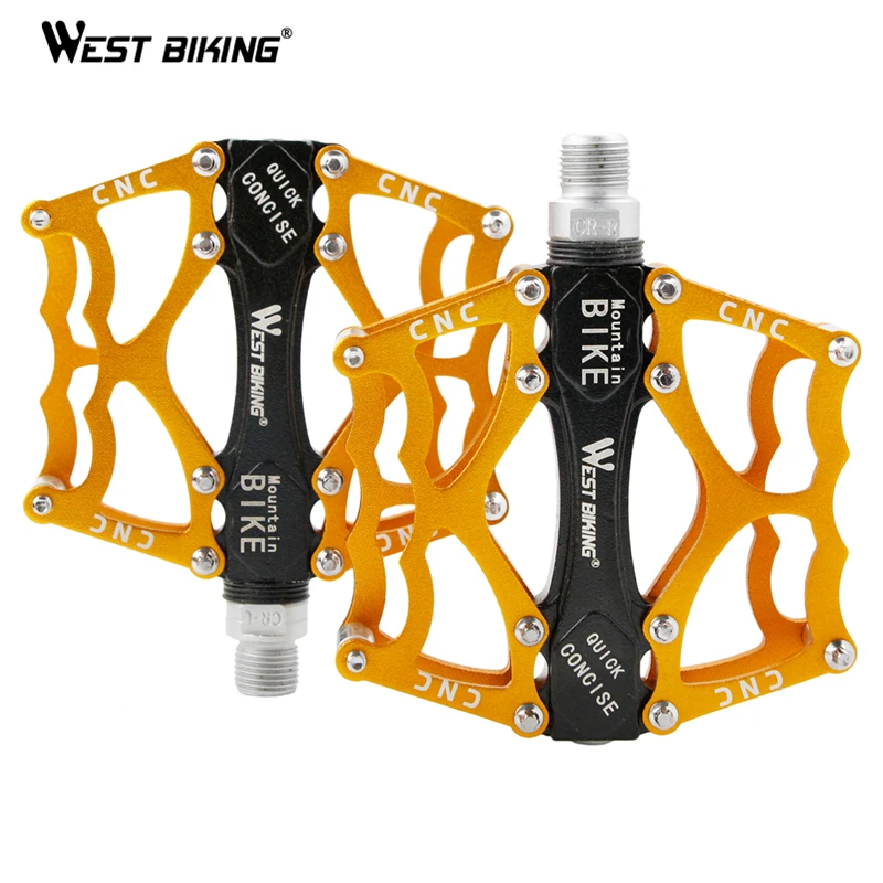 WEST BIKING педали для велоспорта алюминиевые велосипеда фиксированная передача
