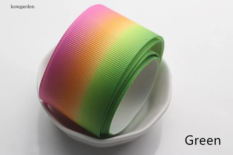Kewgarden 38 mm 3.8 cm Gradient Color Grosgrain Ribbons Handmade Tape DIY Bowknot Accessories Satin Riband 8m/lot | Дом и сад