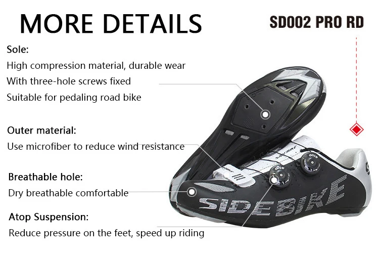 SIDEBIKE дышащий дорожный велосипед обувь Велоспорт Спортивная обувь для мужчин Zapatos Zapatillas Ciclismo Bicicleta Carretera Chaussure велодорожка