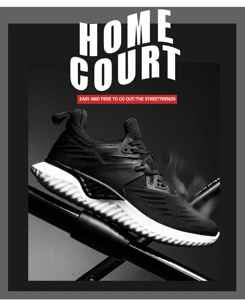 KJEDGB Дизайн высокое качество мужские кроссовки черный серый Flyknit дышащая прогулочная повседневная обувь мужские теннисные туфли большой размер 39-46