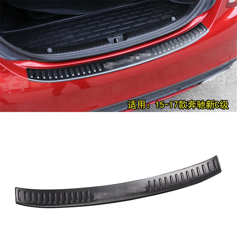 Внутренняя/внешняя защитная накладка для заднего бампера из нержавеющей стали