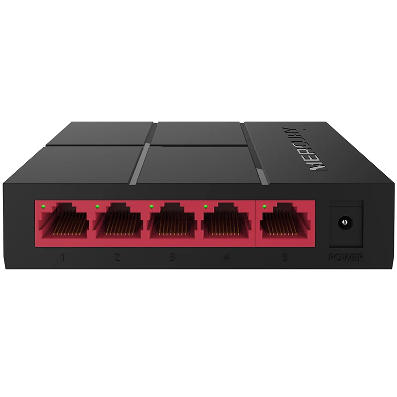 MERCURY SG105M 5 портов RJ45 гигабитный коммутатор 10/100 Мбит/с сетевой настольный |