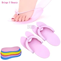 12pairslot anti skidding disposable spa pedicure slippers comfortable convenient nail art salon flip flop foot 29 511 5cm eva