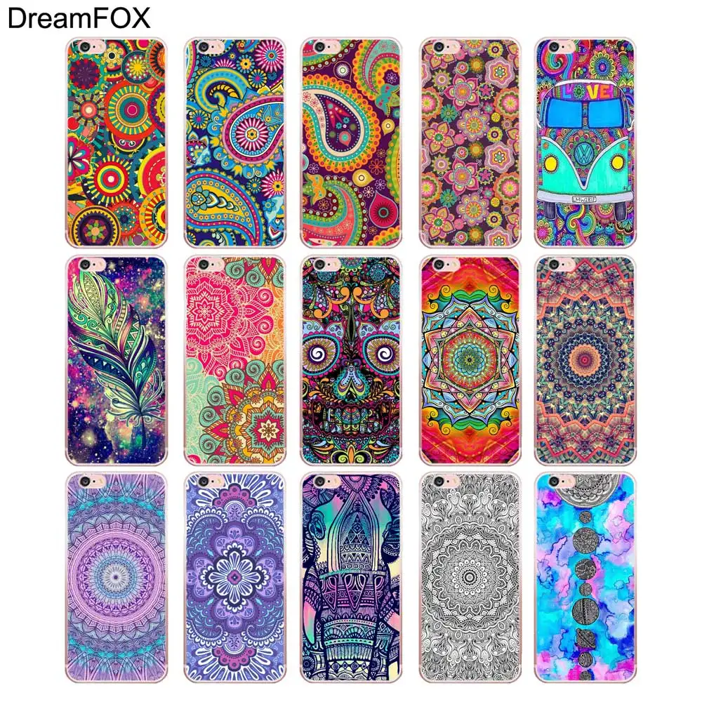 L169 цветочный цветок Мандала Мягкий ТПУ силиконовый чехол для Apple iPhone 11 Pro X XR XS Max 8 7