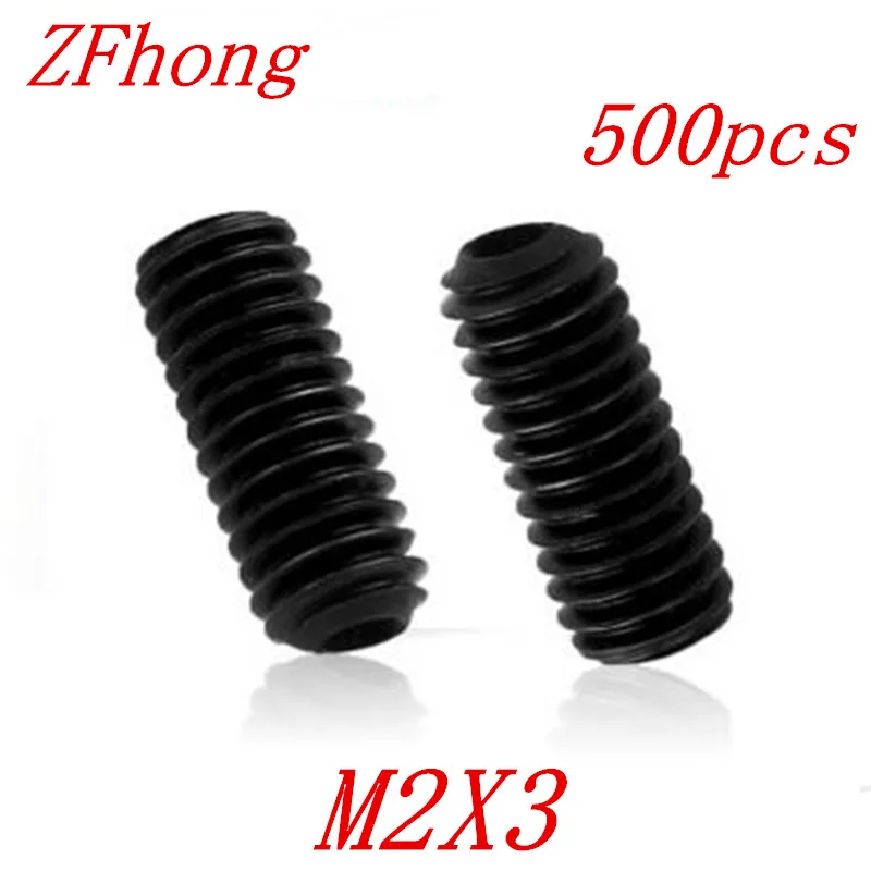 

500PCS din916 m2x3 m2*3 grade12.9 Allen Head Hex Socket Set Screw Grub Screw with cup point