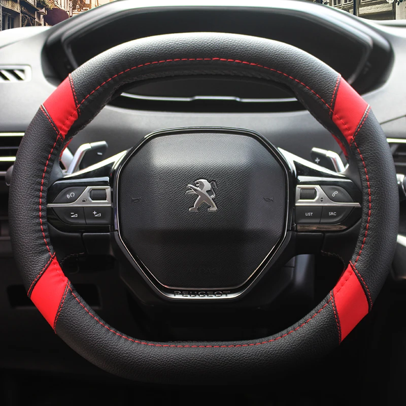 Кожа KKYSYELVA чехол рулевого колеса автомобиля Micro Fiber для peugeot 4008 5008 5 цветов Высокое