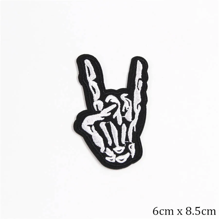 Нашивки Rock Hand с цветами патчи для обуви вышитая аппликация аксессуары одежды