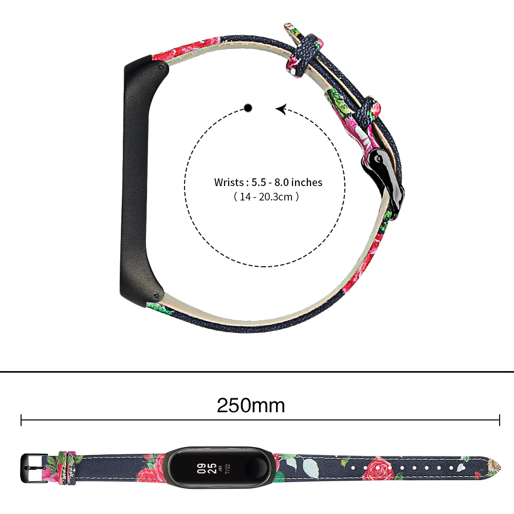 Joyozy Новые Кожаные Ремешки для наручных часов ремешок бизнес xiaomi mi band 3 ремешок кожаный браслет регулируемый Замена для xiao mi
