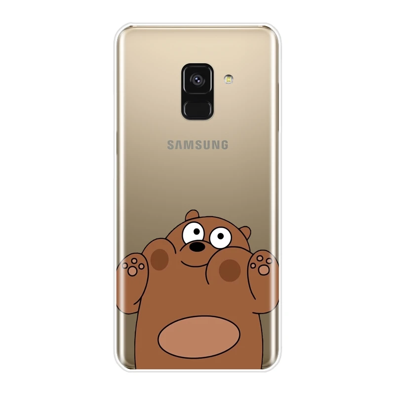 No.4 Мы Голые Медведи Мягкий силиконовый чехол для телефона для samsung A6 A8 Plus задняя крышка для samsung Galaxy A3 A5 A7 чехол - Цвет: No.4