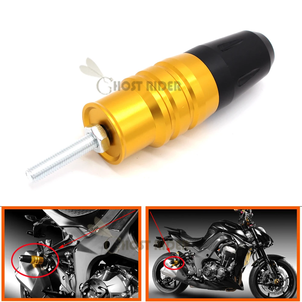 Для Kawasaki Z650 Z750 Z900 Z800 Z250 Z300 Ninja 250 300 Z1000 Z1000SX мотоциклетные ЧПУ краш-колодки выхлопные Ползунки Краш-протектор