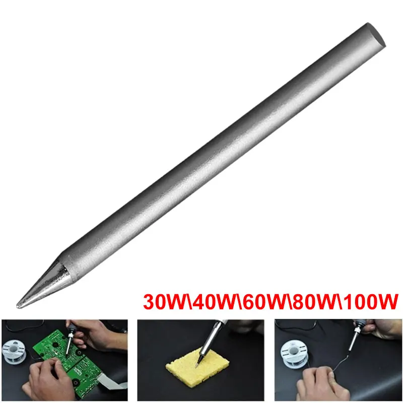 

1PCS/3PCS 30W 40W 60W 80W 100W Lead-free Soldering Tip Replacement Soldering Iron Tip Head Welding Accessories