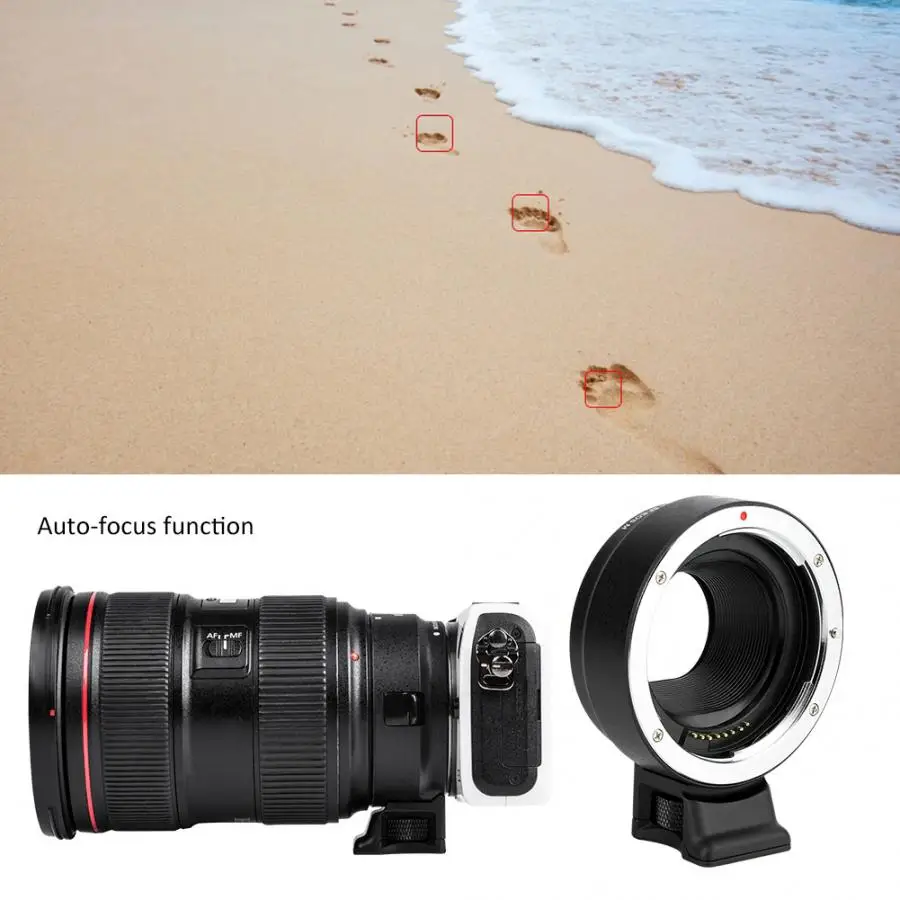 Адаптер объектива Viltrox для Canon EOS M беззеркальная камера AF адаптер EF 1/2/3/4 |