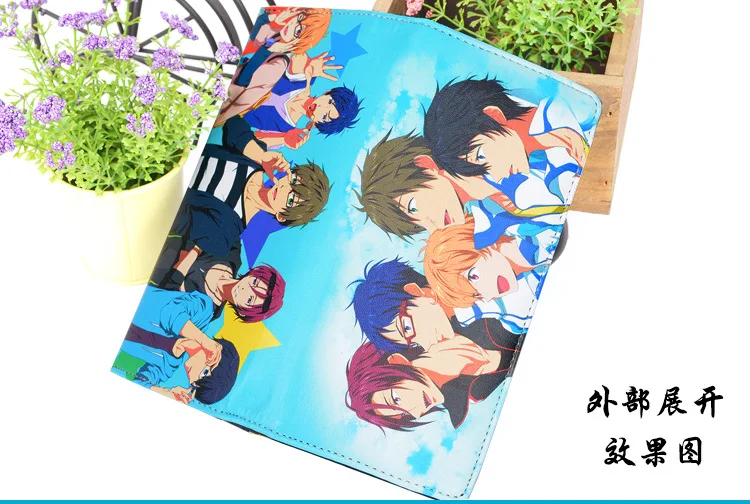 Аниме бесплатно! iwatobi плавать клуб длинный стиль PU кошелек w/Haruka/Makoto/Nagisa/Matsuoka