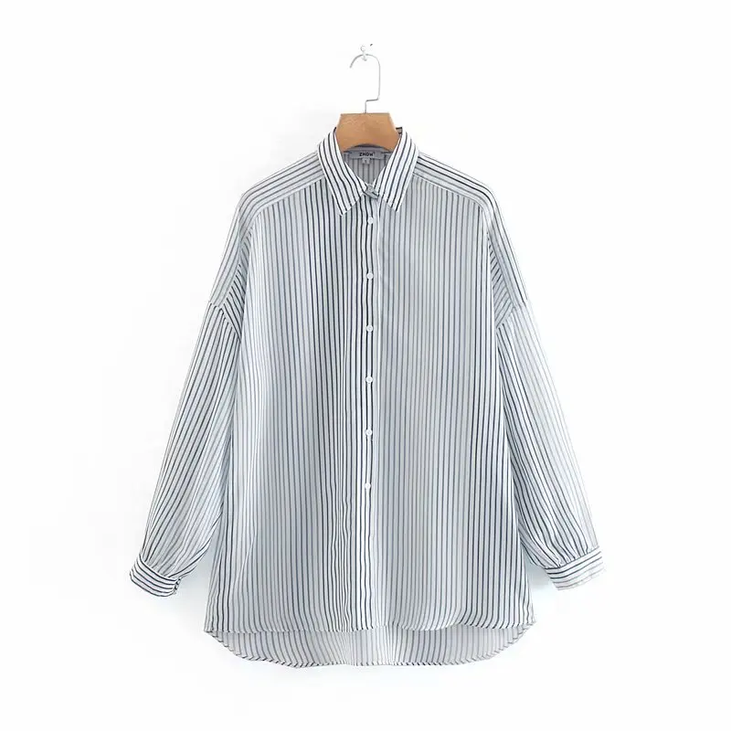 2019 для женщин в винтажном стиле полоску с принтом повседнедневые свободные