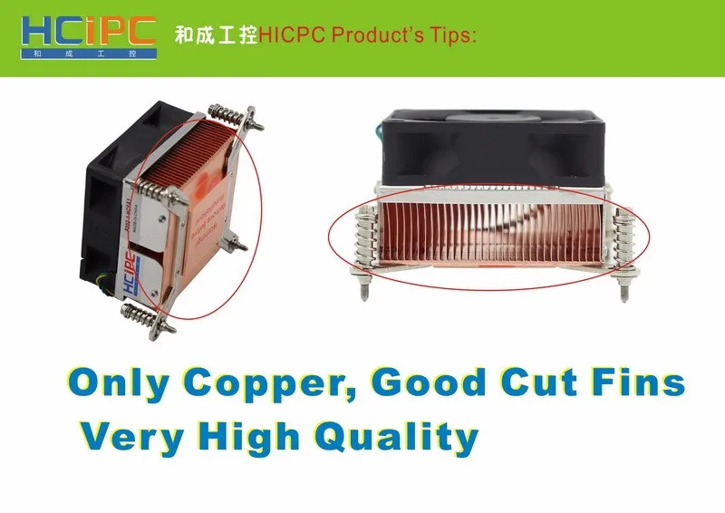 HCIPC P302-1 HCFA1 LGA1366 охлаждающий вентилятор и радиаторы, кулер для процессора, LGA1366 медный кулер для процессора, серверный кулер, 2U кулер для процессора, охлаждение
