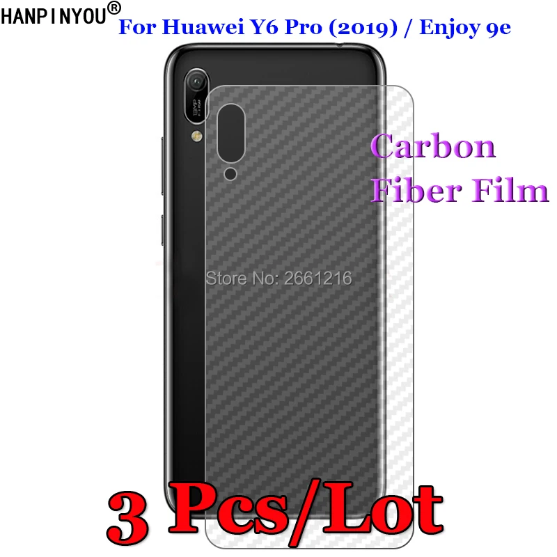 3 шт./лот для Huawei Y6 Pro 2019 6 09 дюйма 3D противоскользящая задняя пленка из прозрачного