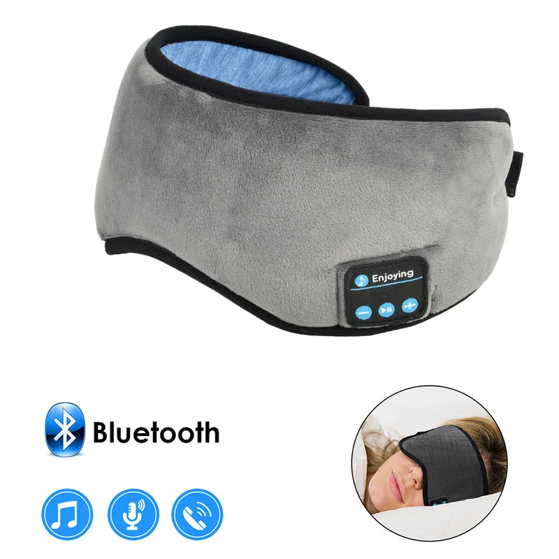 Беспроводные стерео Bluetooth наушники маска для сна держатель телефона мягкие наушники для сна маска для сна Музыкальная гарнитура