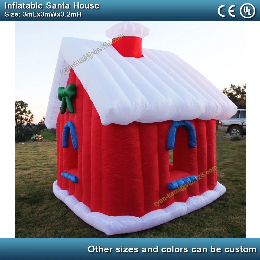 3 м надувной дом Санта Клауса Рождественский центр наружное украшение грот домик