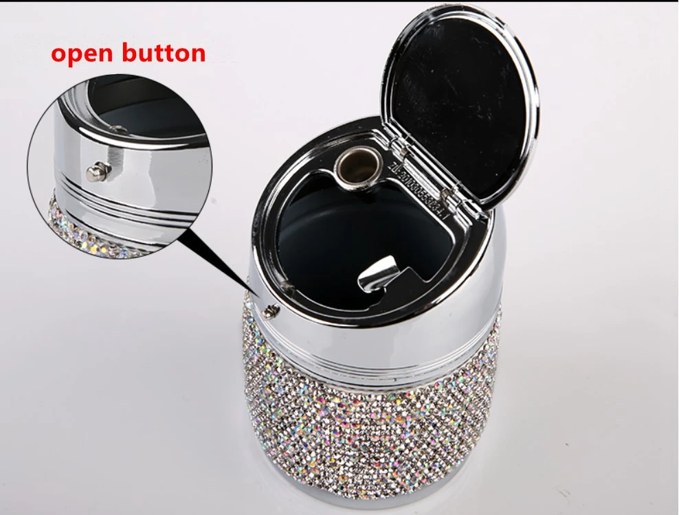 Роскошная Автомобильная Мерцающая пепельница с бриллиантами подстаканник