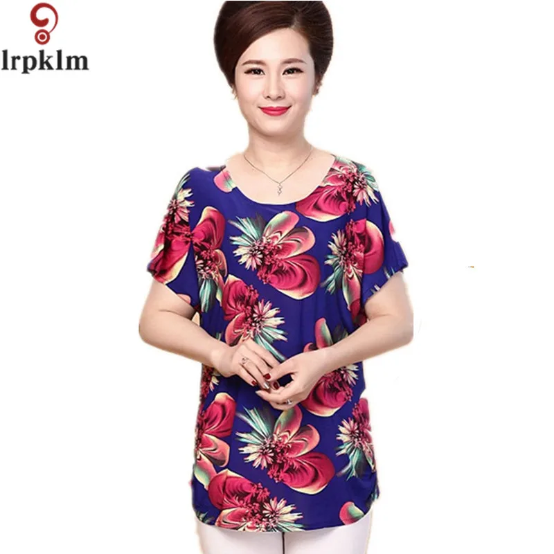 Camisa Femenina летние женские топы с круглым вырезом и короткими рукавами большие