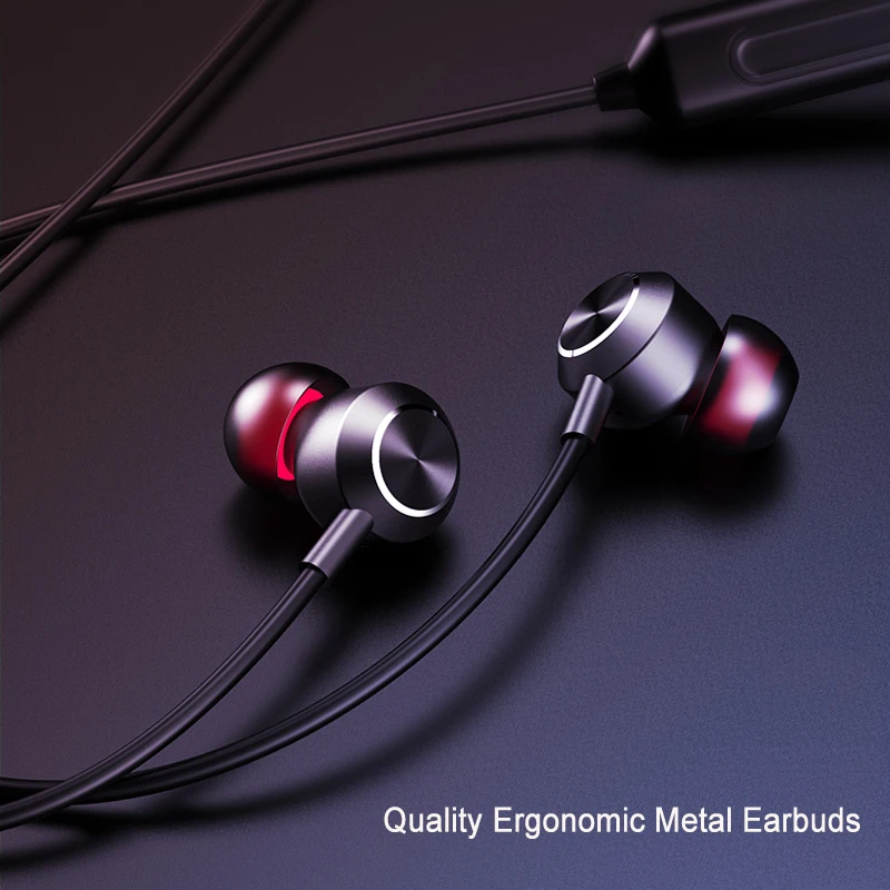 ECHILI быстрая зарядка Bluetooth V5.0 наушники беспроводные спортивные с шейным ремешком