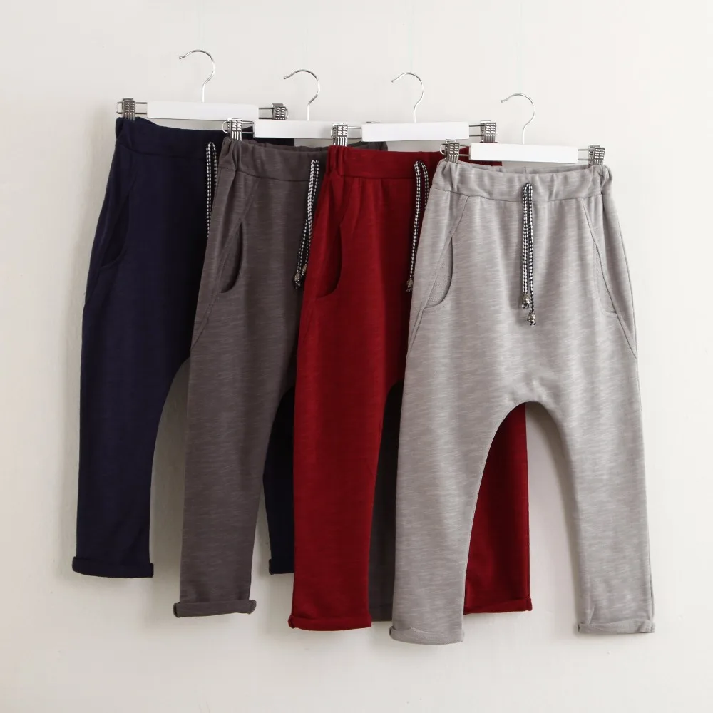 Детские штаны для мальчиков и девочек детские шаровары брюки хлопковые весенние