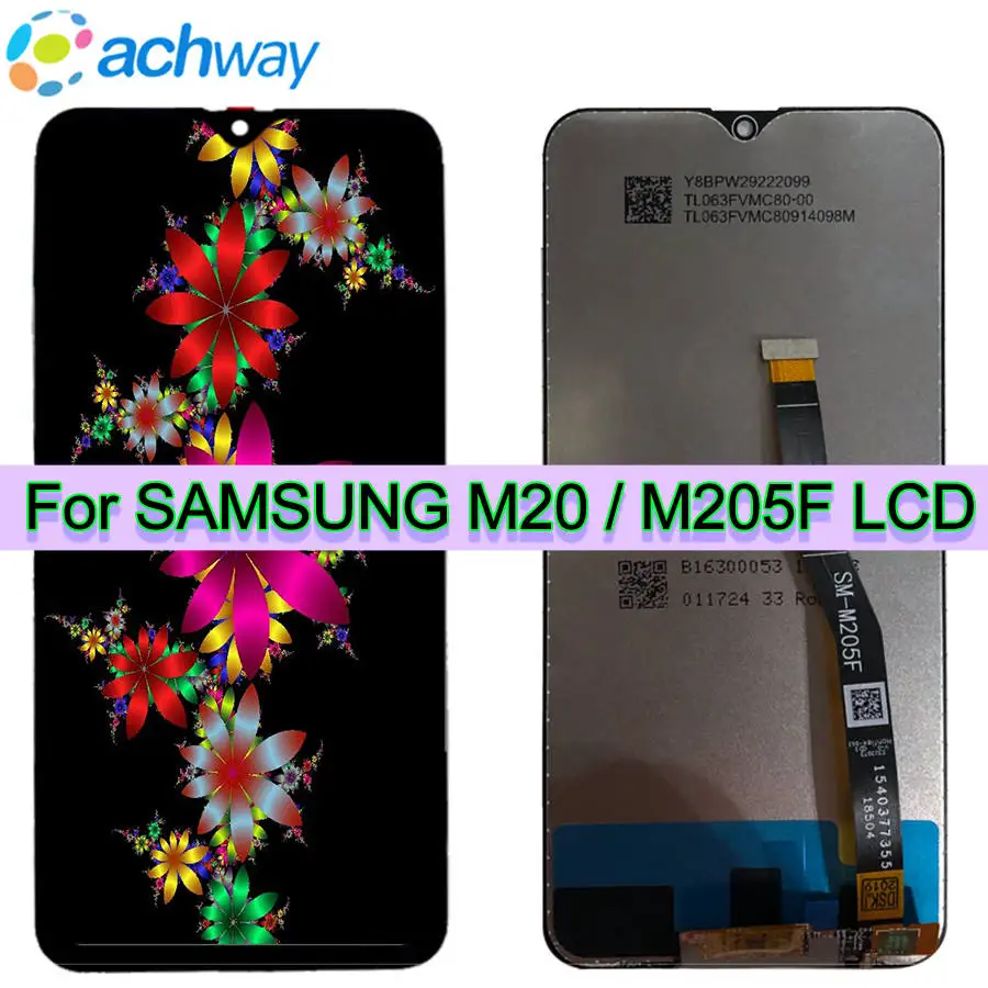 Для Samsung Galaxy M20 LCD SM M205 M205F M205G/DS дисплей с сенсорным экраном дигитайзер в сборе