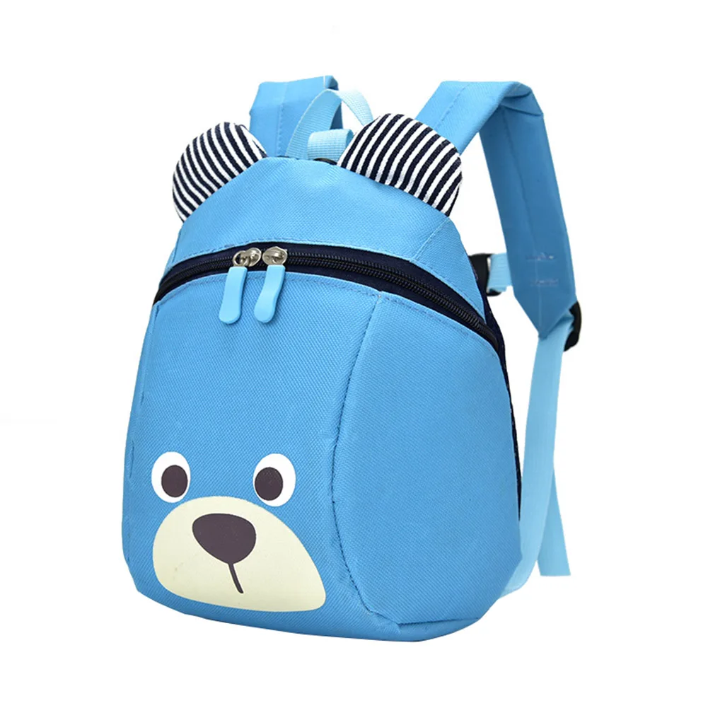 

Fashion Children Backpack Anti-lost Canvas Bag Cartoon Animal Bear Pattern Kindergarten Kids Baby School Bags FA$B Women bag