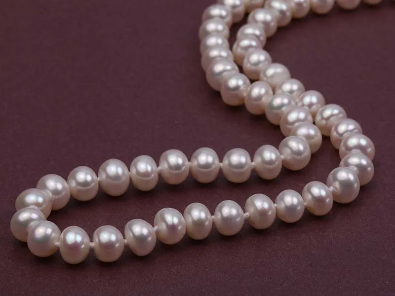 Комплект из колье и серёг с искусственным жемчугом 6 7 мм|earrings set|pearl earring necklace setearring
