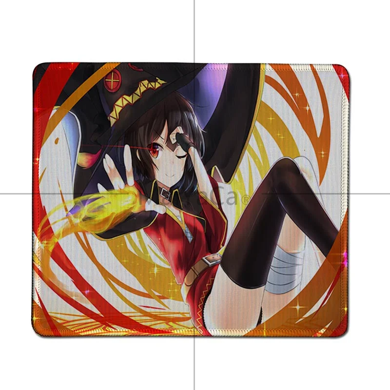 MaiYaCa на заказ кожа Megumin аниме девушки красивый коврик для мышки в стиле аниме большой игровой коврик для мыши Lockedge коврик для мыши Клавиатура - Цвет: LockEdge 20x25cm