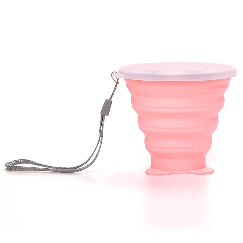 Супер Высокое Качество пищевая Складная чашка портативная уличная посуда 250 мл