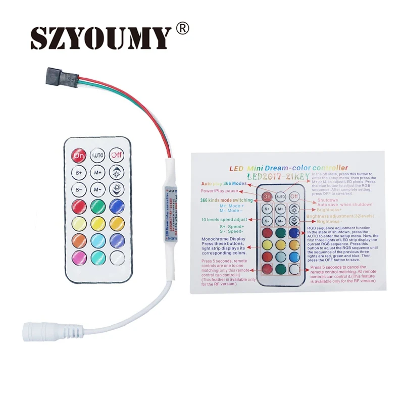SZYOUMY 21 ключ мини RF контроллер с пультом дистанционного управления для