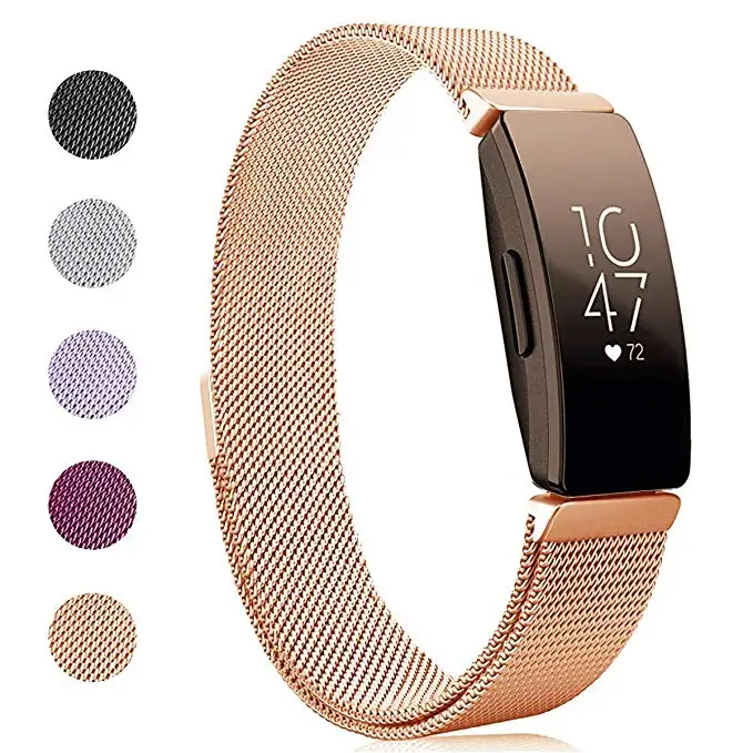 Ремешок для fitbit inspire HR замена Миланская петля магнитный браслет из нержавеющей стали фитнес-трекеры аксессуары браслет