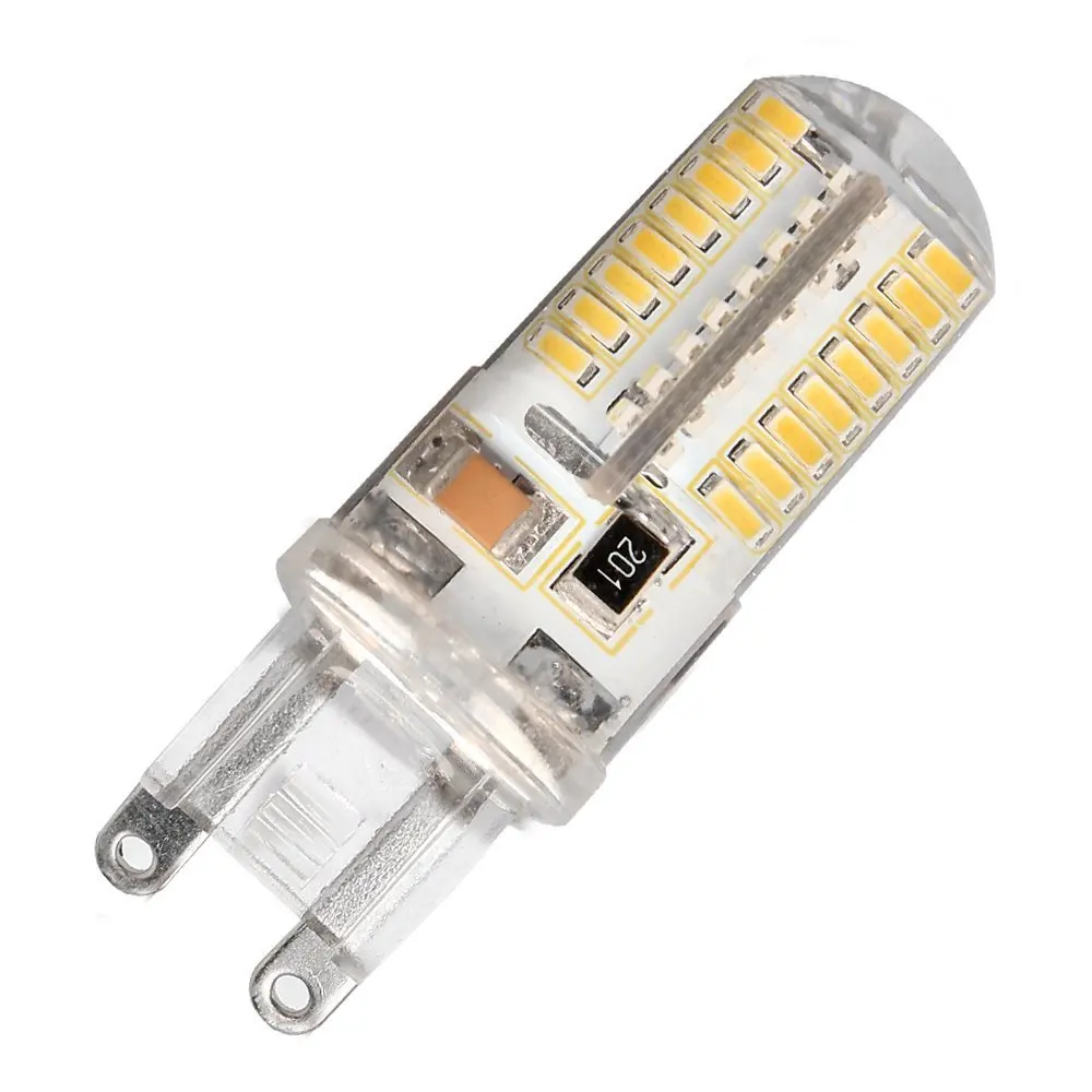 4X Corn light trpe G9 110v 5w Silicone Coated G9 LED Bulb 360 Degree G9 Light Bulb  Equivalent 64pcs Epistar SMD 3014 LED G9