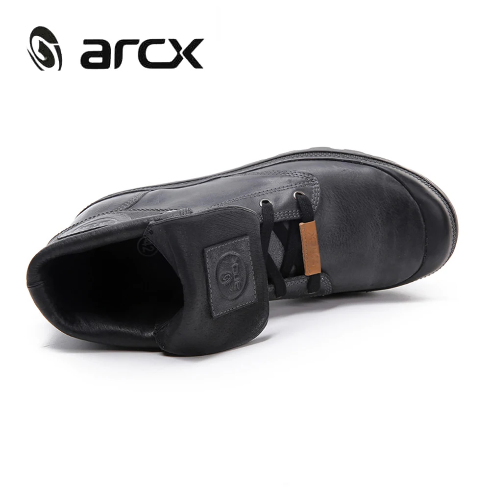 Мужские кожаные мотоциклетные ботинки ARCX ретро байкерские для отдыха и верховой
