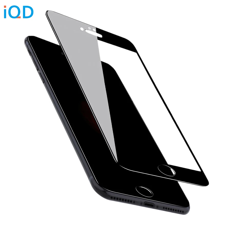 Закаленное стекло IQD для iPhone X 8 7 6 6s Plus защита экрана полное покрытие высокая