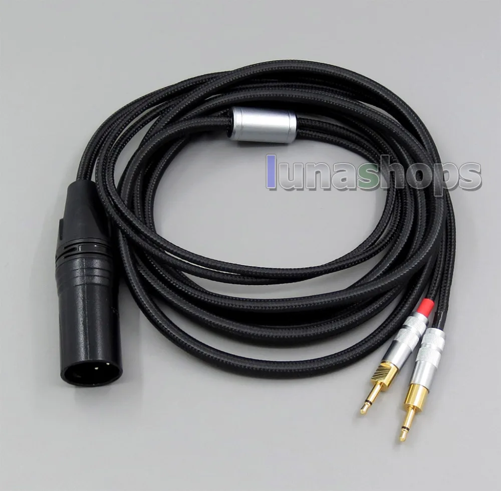 XLR 4pin 2 5 мм 3 4 сбалансированное плетение ткани OD OCC чистый серебряный кабель для