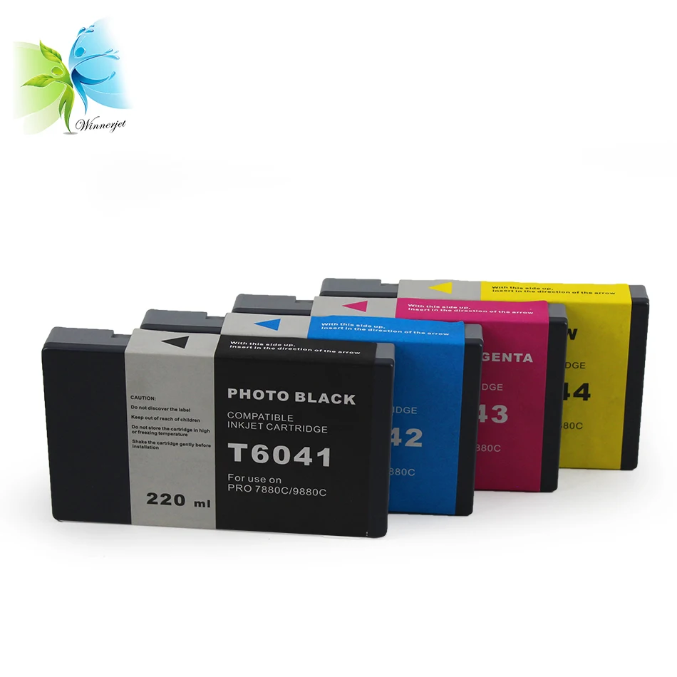 WINNERJET для принтера Epson 7880 9880 совместимый картридж с чернилами 220 мл T6031 T6038 T6032 T6033