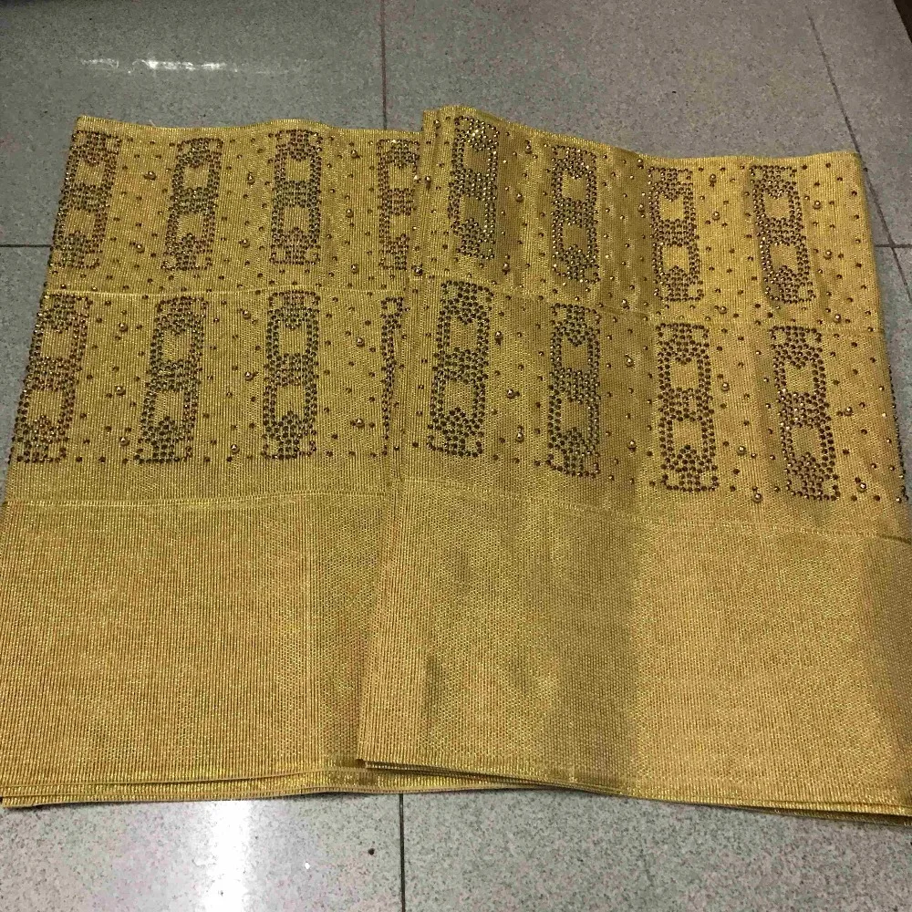 Нигерийский головной убор aso oke gele с камнями и бусинами высокое качество