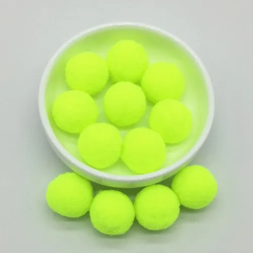 8/10/15/20/25/30 мм помпонами из искусственного меха DIY Детский сад ручного ремесла помпон Декор Игрушки швейной ткани Декор Аксессуары 20g - Цвет: 30 Bright yellow