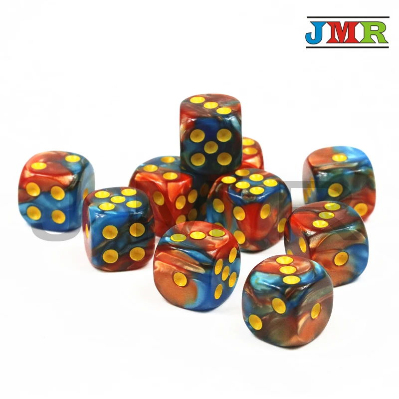 Высокое качество 10 шт D6 игральные в азартные игры кости для башня игральных