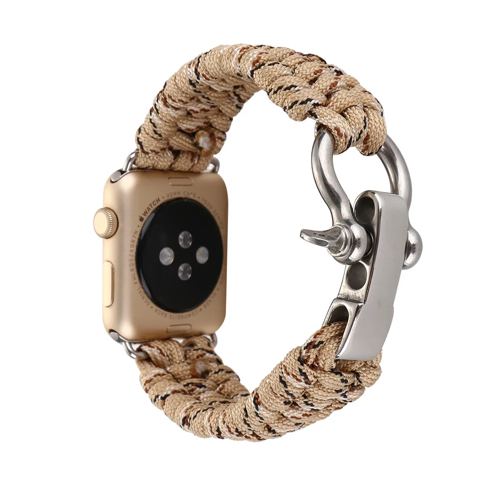 Открытый спортивный нейлоновый ремешок для часов Apple Watch 38 мм серии 1/2/3/4/5/6 40