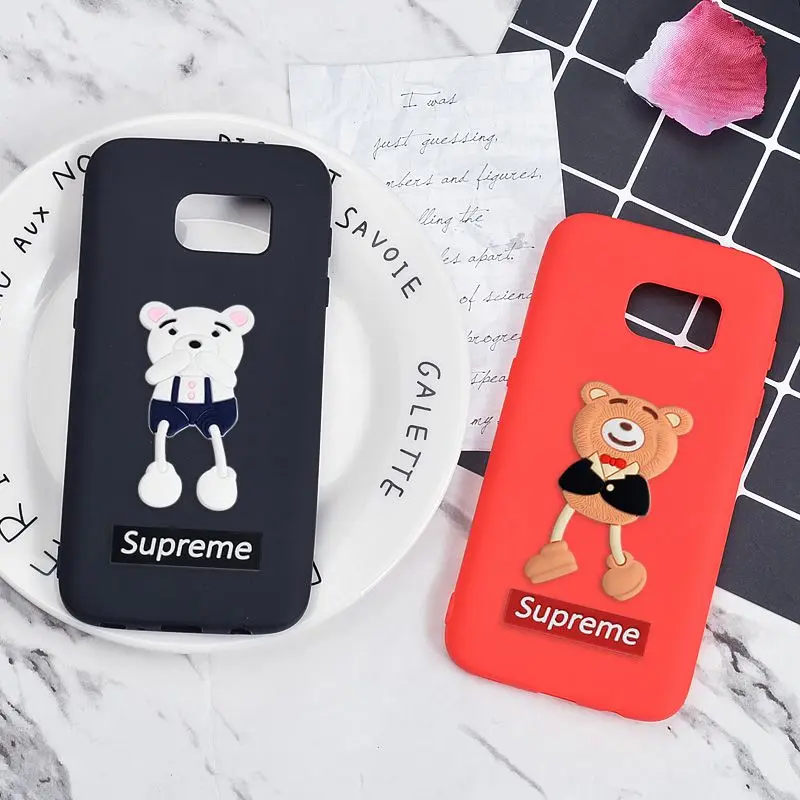 Fitted Case for Samsung Galaxy S7/S7 Edge G930F G935F Polar Bear Cover Cute Cartoon Cases Soft Silicone Back Shell Phone Capa |