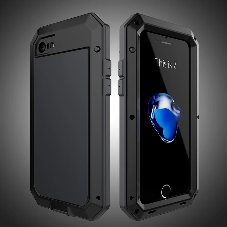 Роскошный противоударный водонепроницаемый пылезащитный чехол для iPhone XS Max XR 10 Doom Броня металлический алюминиевый чехол для iPhone 8 7 6s Plus 5S SE