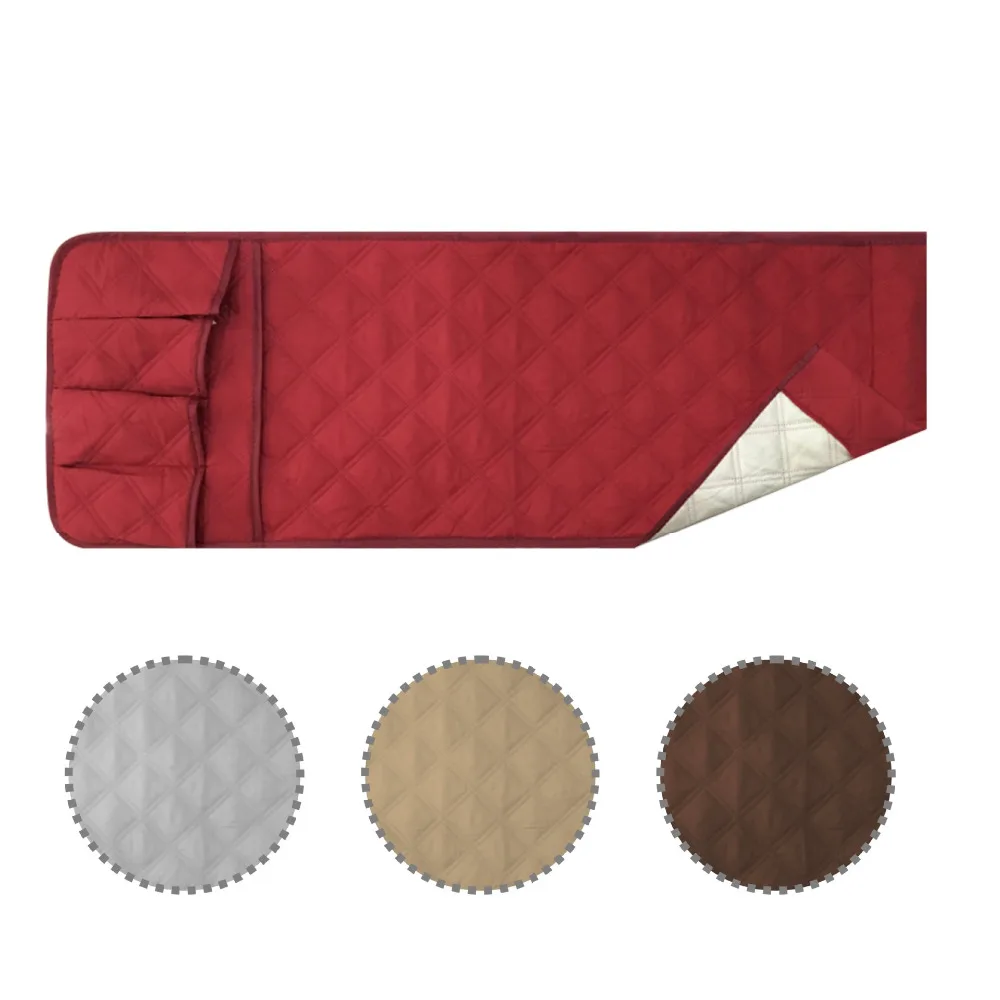 

TV Remote Control Couch Chair Arm Rest Covers 5 Pockets Waterproof Sofa Armrest Storage Organizer for Phone, Book, Magazines