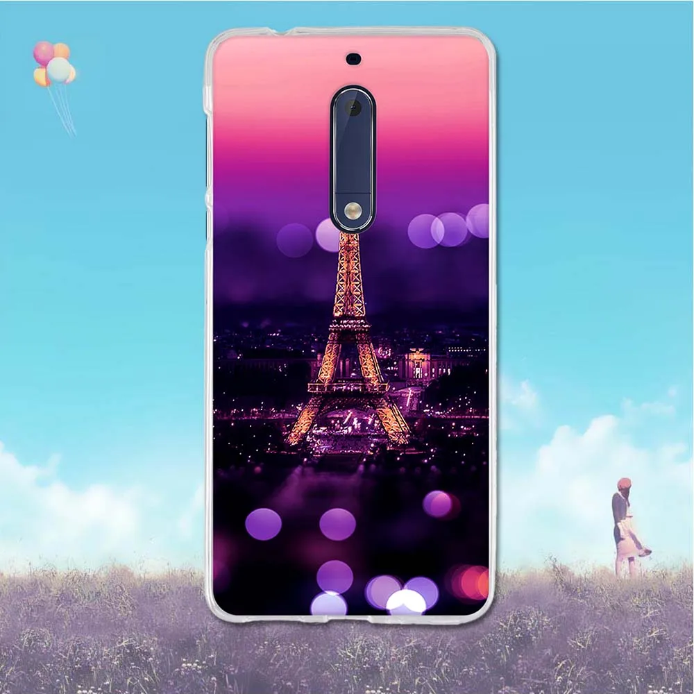 Для Nokia 5 чехол с 3D рисунком для Nokia5 задняя крышка Мягкий ТПУ силиконовый милый