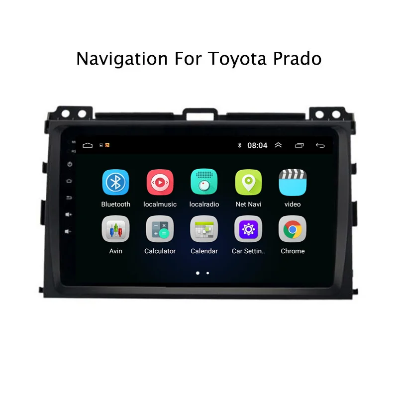9 "2.5D ips Android 8 1 автомобильный DVD gps плеер для Toyota Prado 2004-2009 Автомагнитола стерео